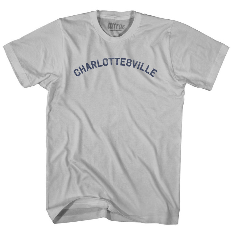 Charlottesville Adult Cotton T-shirt - Cool Grey