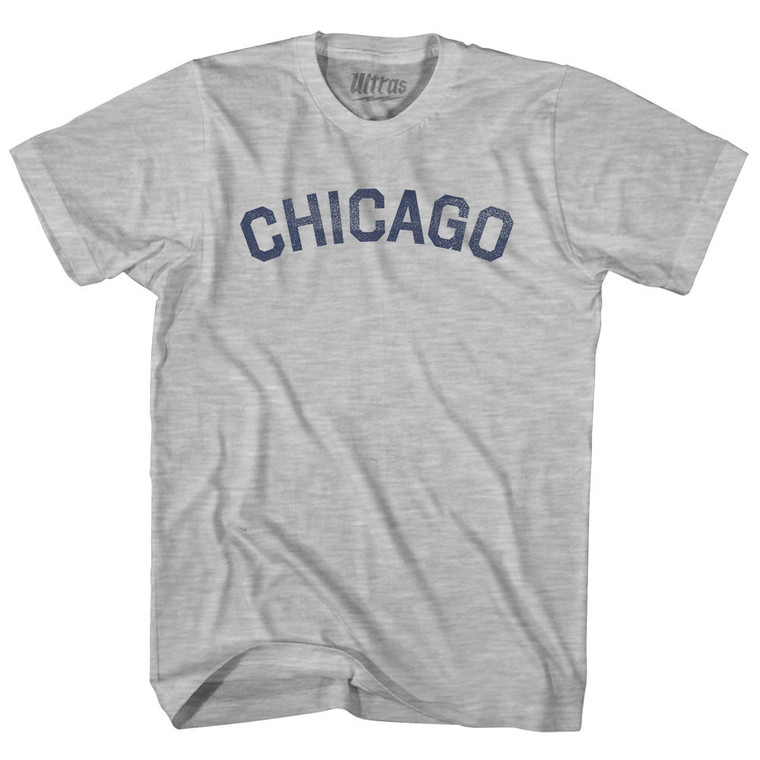 Chicago Adult Cotton T-shirt - Grey Heather