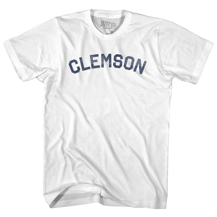 Clemson Womens Cotton Junior Cut T-Shirt - White