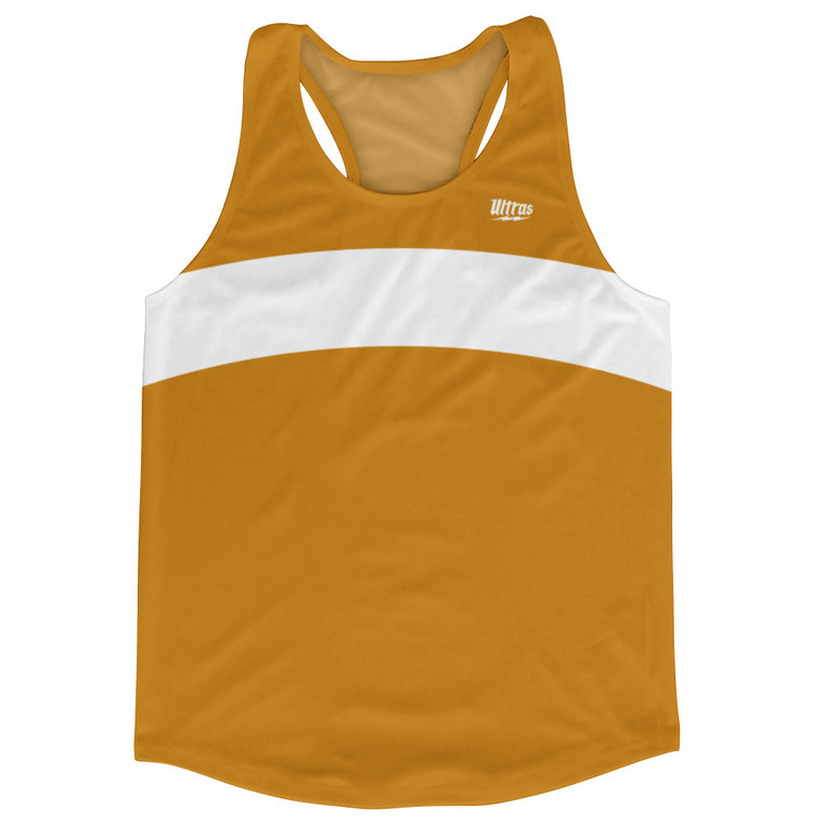 Orange Burnt And White Arch Running Track Tops Made In USA
