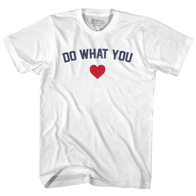 Do What You Heart Youth Cotton T-shirt - White