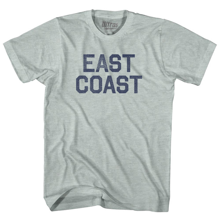 East Coast (No Arch) Adult Tri-Blend T-shirt - Athletic Cool Grey