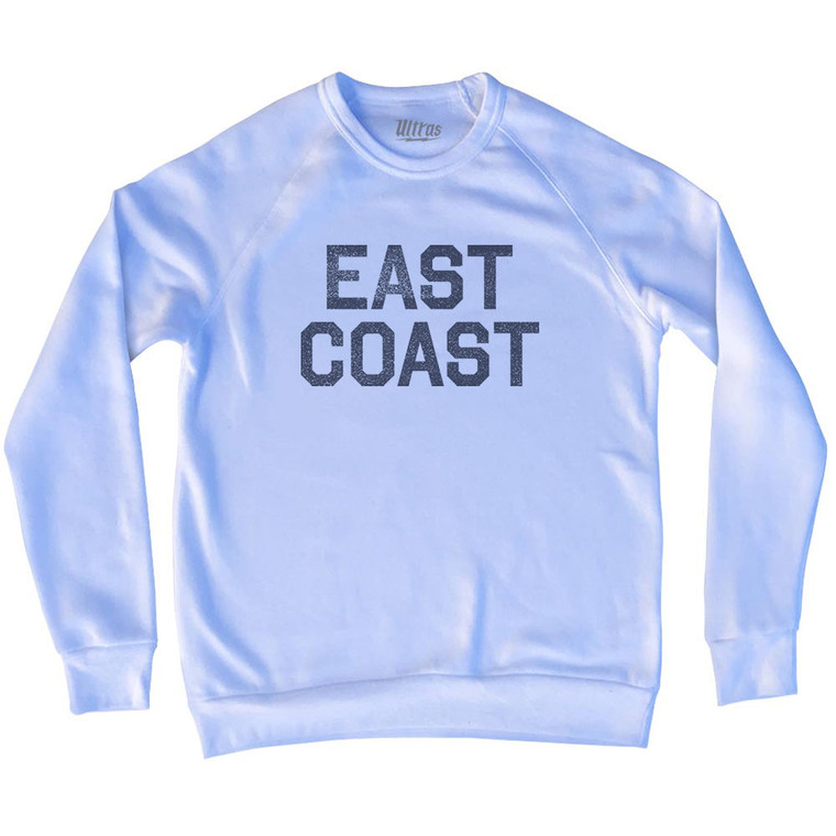 East Coast (No Arch) Adult Tri-Blend Sweatshirt - White