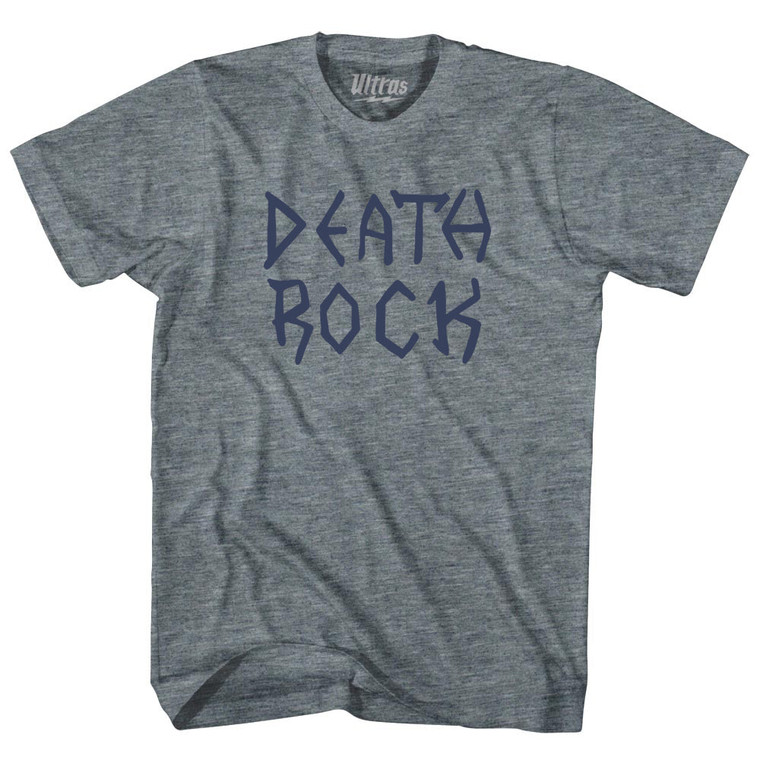 Death Rock Adult Tri-Blend T-shirt - Athletic Grey