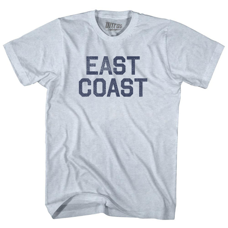 East Coast (No Arch) Adult Tri-Blend T-shirt - Athletic White