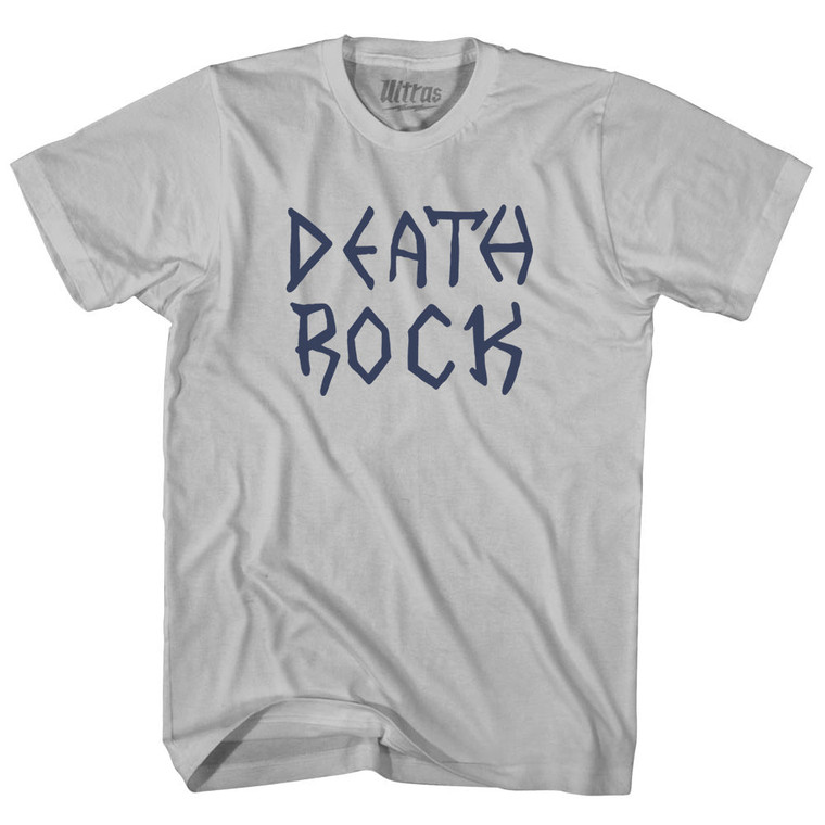 Death Rock Adult Cotton T-shirt - Cool Grey