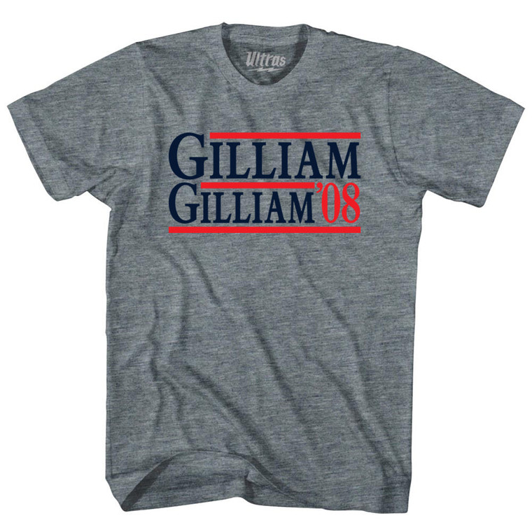 Gilliam Gilliam 08 Election Custom Election Two Names and Year Womens Tri-Blend Junior Cut T-Shirt - Athletic Grey