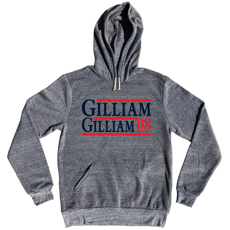 Gilliam Gilliam 08 Election Custom Election Two Names and Year Tri-Blend Hoodie - Athletic Grey