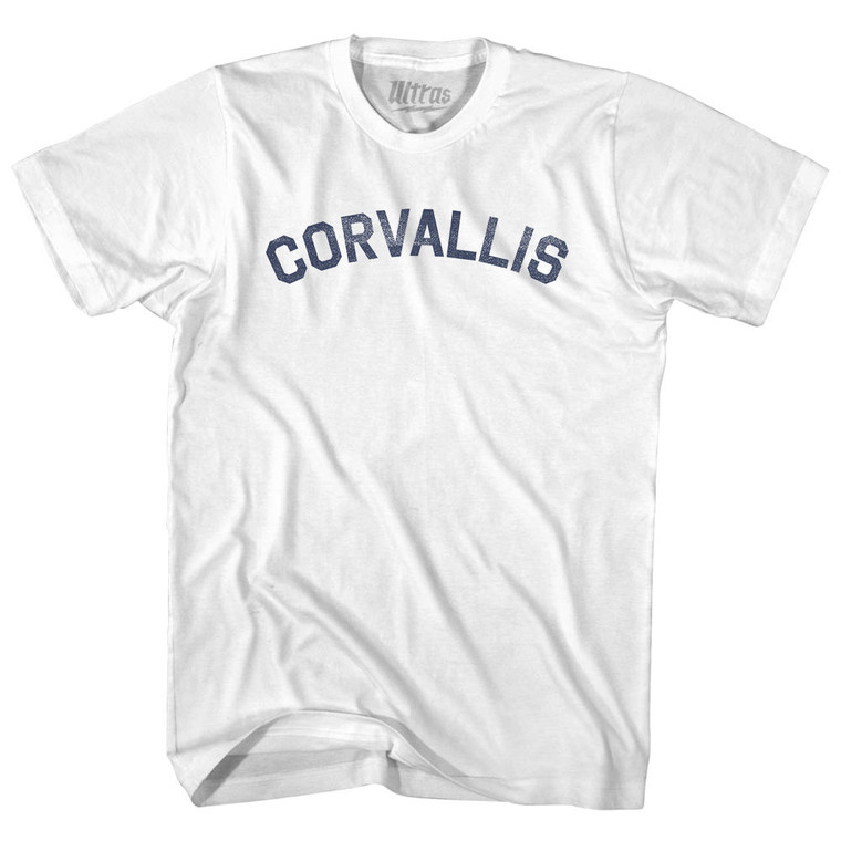 Corvallis Womens Cotton Junior Cut T-Shirt - White