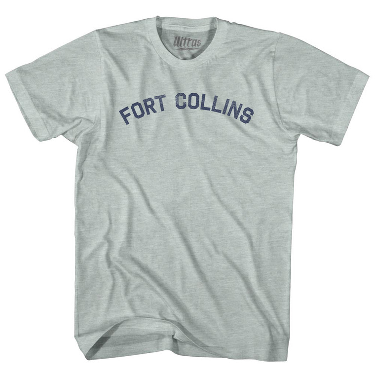 Fort Collins Adult Tri-Blend T-shirt - Athletic Cool Grey