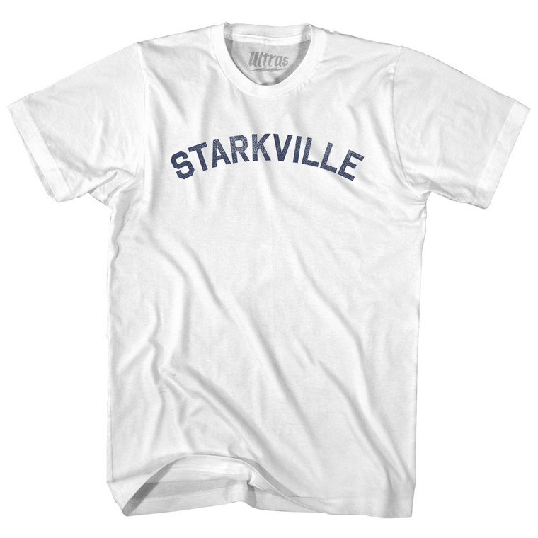 Starkville Womens Cotton Junior Cut T-Shirt - White