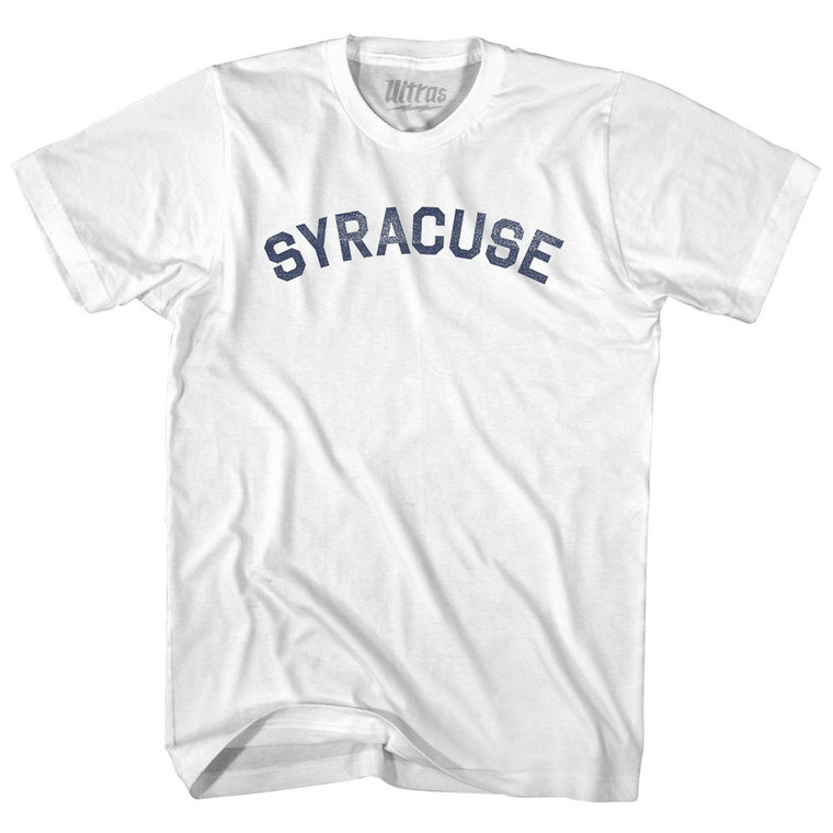 Syracuse Adult Cotton T-shirt - White