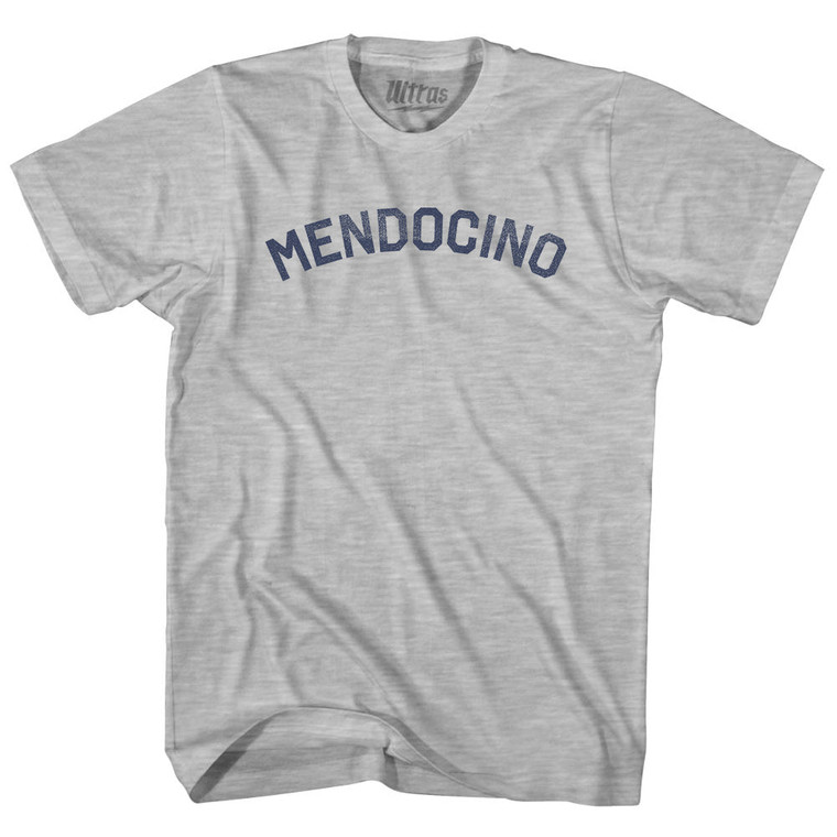 Mendocino Womens Cotton Junior Cut T-Shirt - Grey Heather