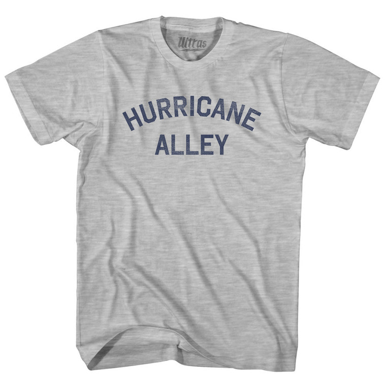 Hurricane Alley Womens Cotton Junior Cut T-Shirt - Grey Heather
