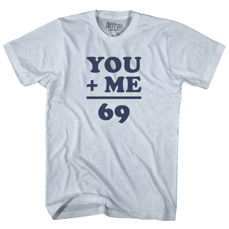 69 Math Equation Adult Tri-Blend T-shirt Athletic White