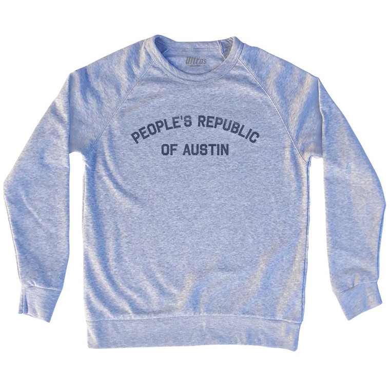 People's Republic Of Austin Adult Tri-Blend Sweatshirt - Grey Heather