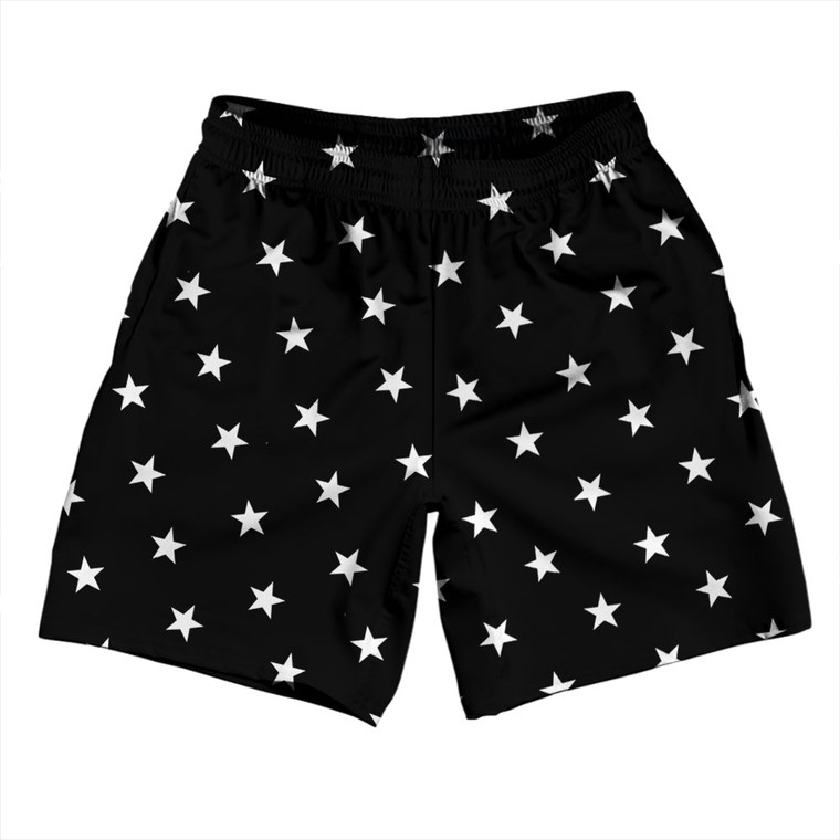 Stars Soccer Shorts Made In USA - Black