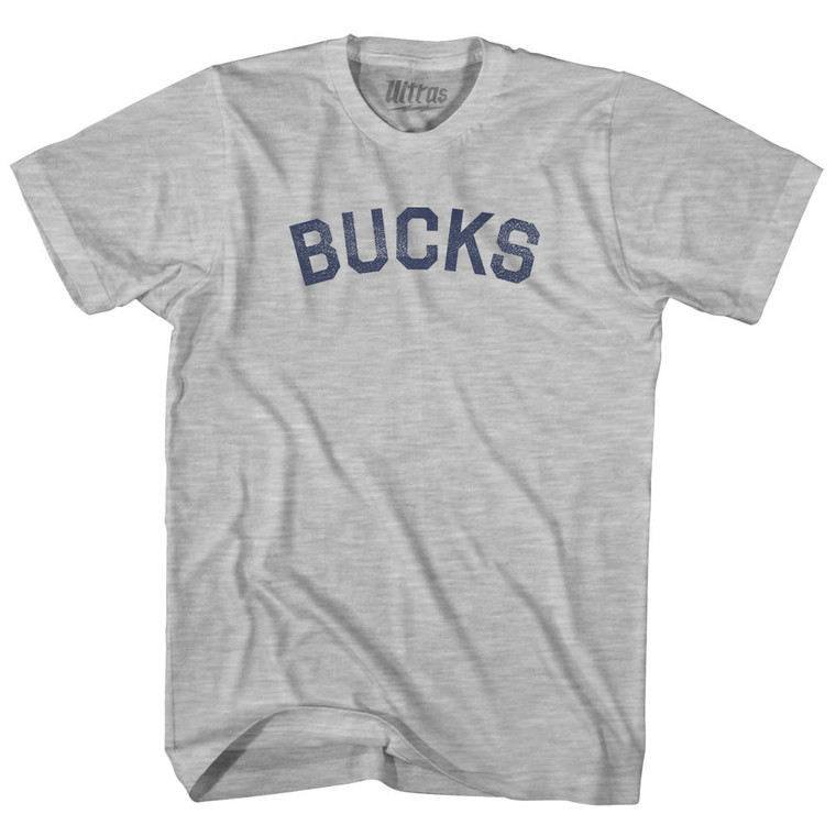Bucks Adult Cotton T-shirt - Grey Heather
