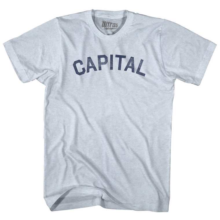 Capital Adult Tri-Blend T-shirt - Athletic White