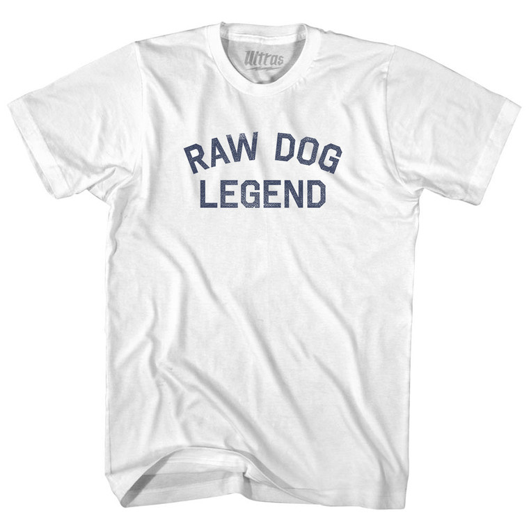 Raw Dog Legend Adult Cotton T-shirt - White