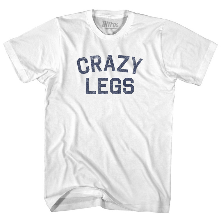 Crazy Legs Adult Cotton T-shirt - White