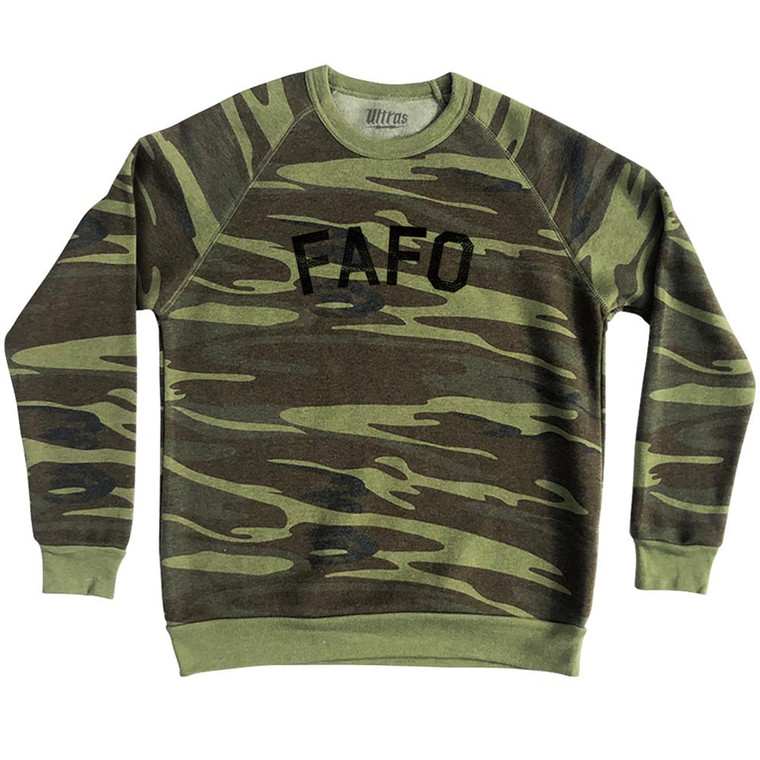 FAFO Adult Tri-Blend Sweatshirt - Camo