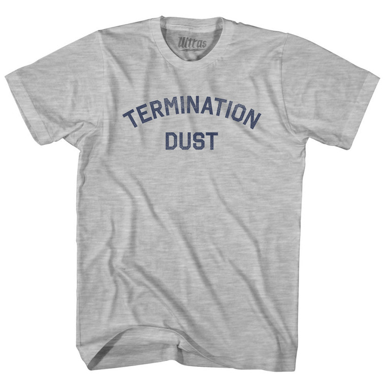 Termination Dust Adult Cotton T-shirt - Grey Heather