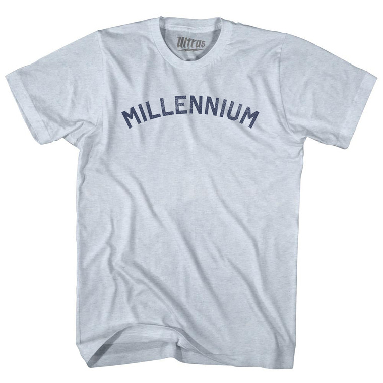 Millennium Adult Tri-Blend T-shirt - Athletic White