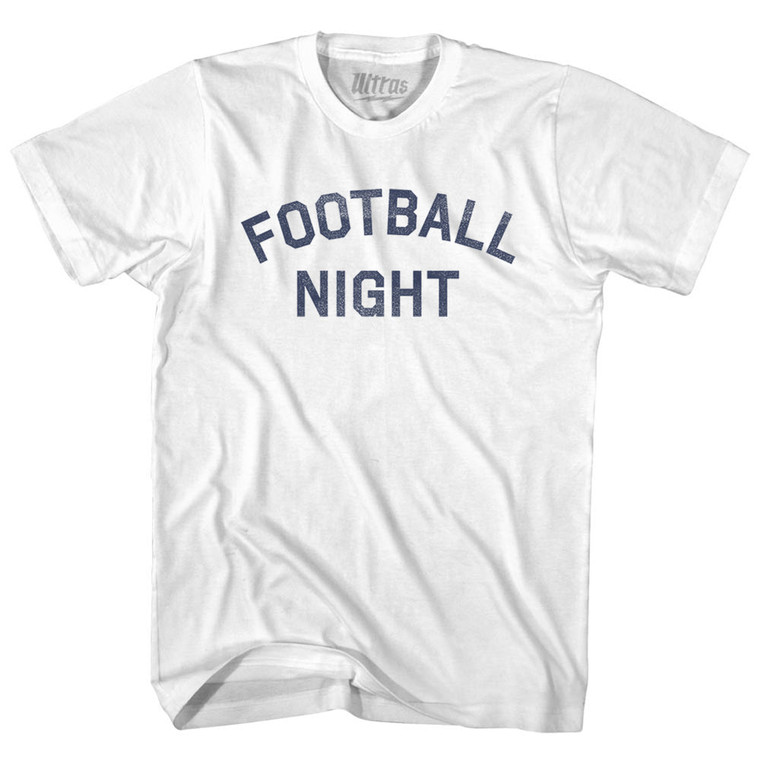 Football Night Youth Cotton T-shirt - White