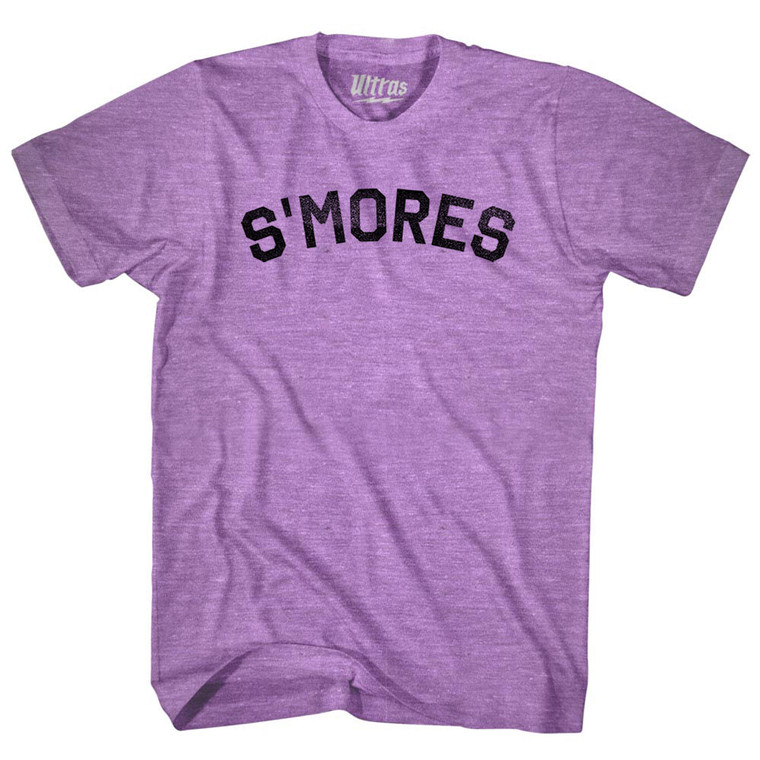 S'mores Adult Tri-Blend T-shirt - Athletic Purple