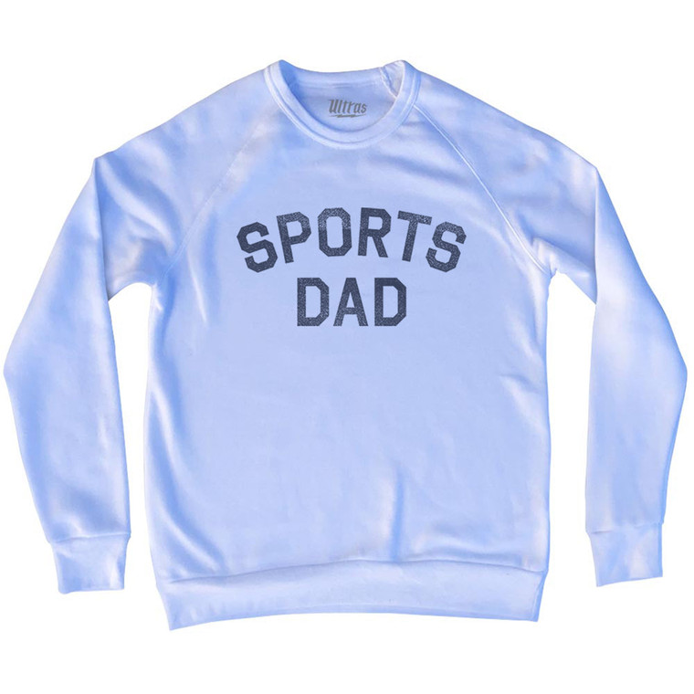 Sports Dad Adult Tri-Blend Sweatshirt - White