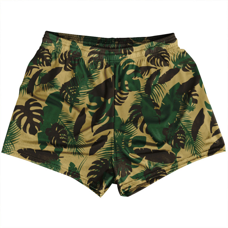Tropic Thunder Camo Womens & Girls Sport Shorts End Made In USA - Camo