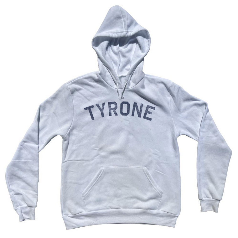 Tyrone Adult Cotton Hoodie - White