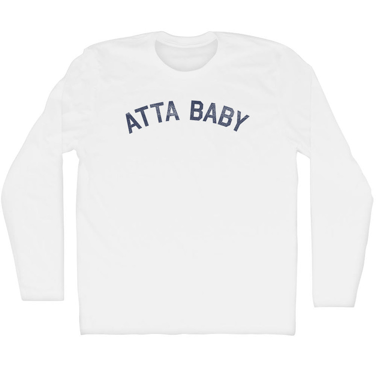 Atta Baby Adult Cotton Long Sleeve T-shirt - White