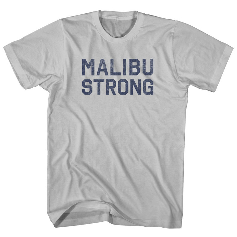 Malibu Strong Adult Cotton T-shirt - Cool Grey
