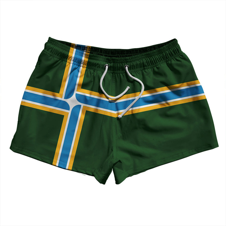 Portland 2.5" Swim Shorts Made in USA - Green