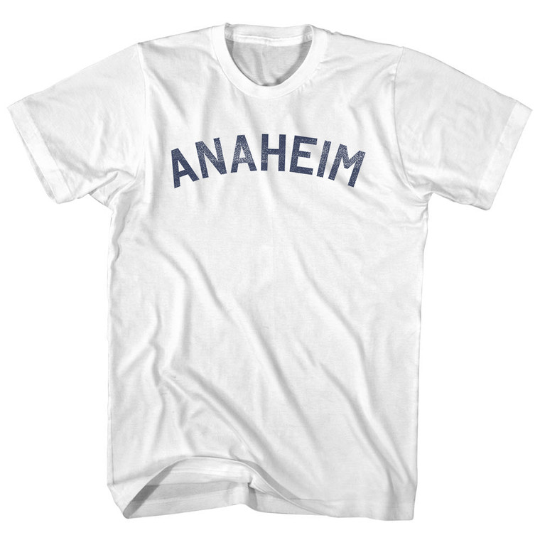 Anaheim Womens Cotton Junior Cut T-Shirt - White