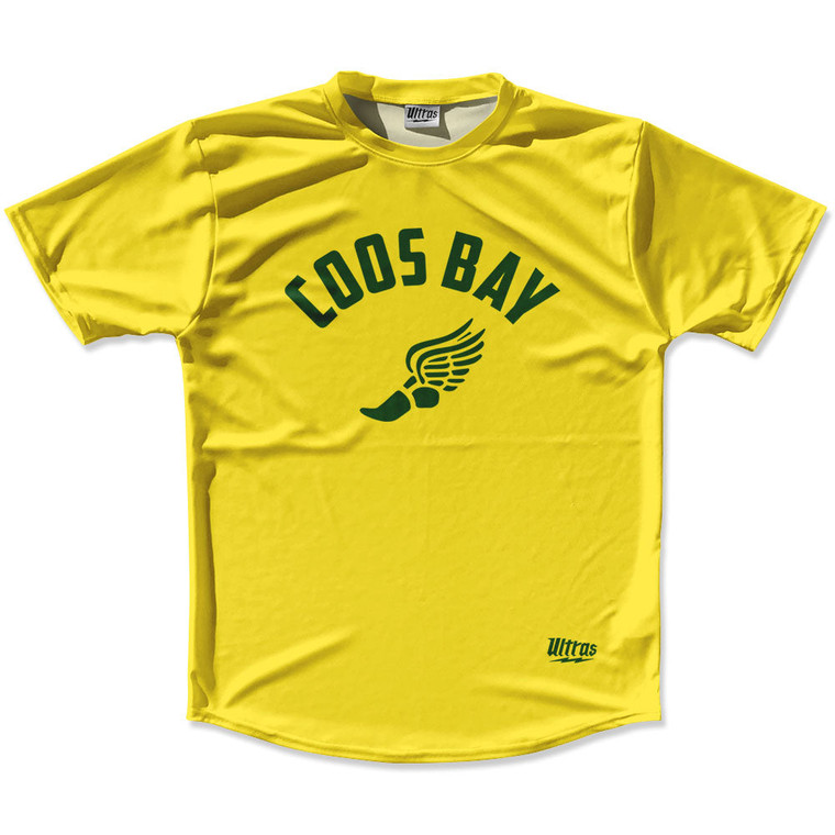 Coos Bay Running Shirt Track Cross Made In USA - Varsity Yellow