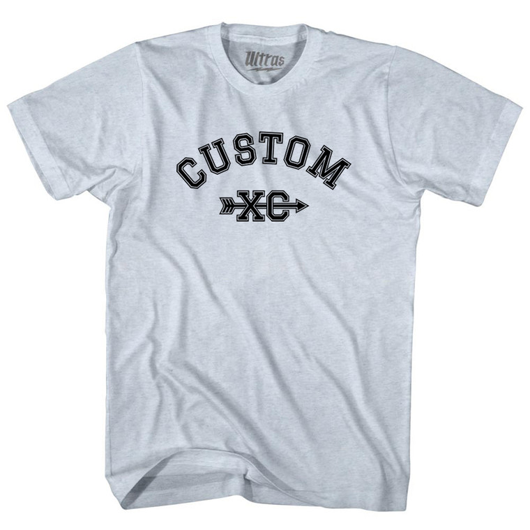 Custom XC Adult Tri-Blend T-shirt - Athletic White