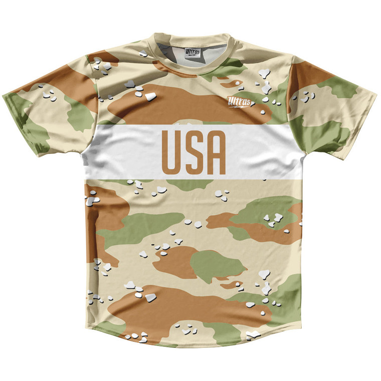 USA Desert Running Shirt Track Cross Made In USA - Camo