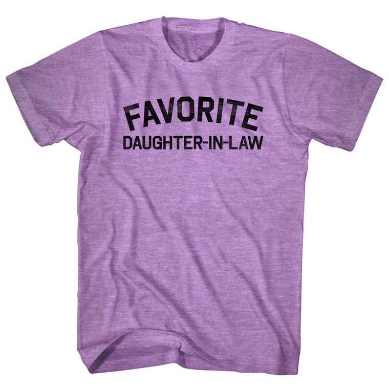 Favorite Daughter-In-Law Adult Tri-Blend T-shirt - Athletic Purple