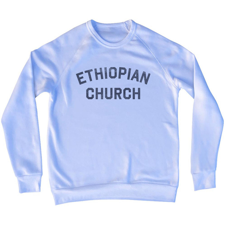 Ethiopian Church Adult Tri-Blend Sweatshirt - White