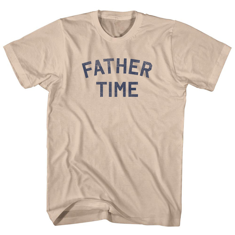 Father Time Adult Cotton T-shirt - Creme