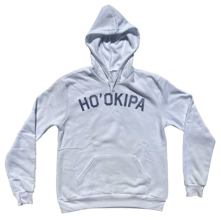 Ho'okipa Adult Cotton Hoodie - White