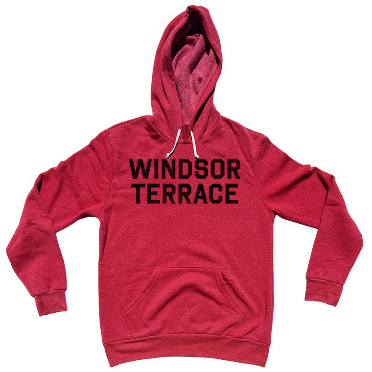 Windsor Terrace Tri-Blend Hoodie - Red