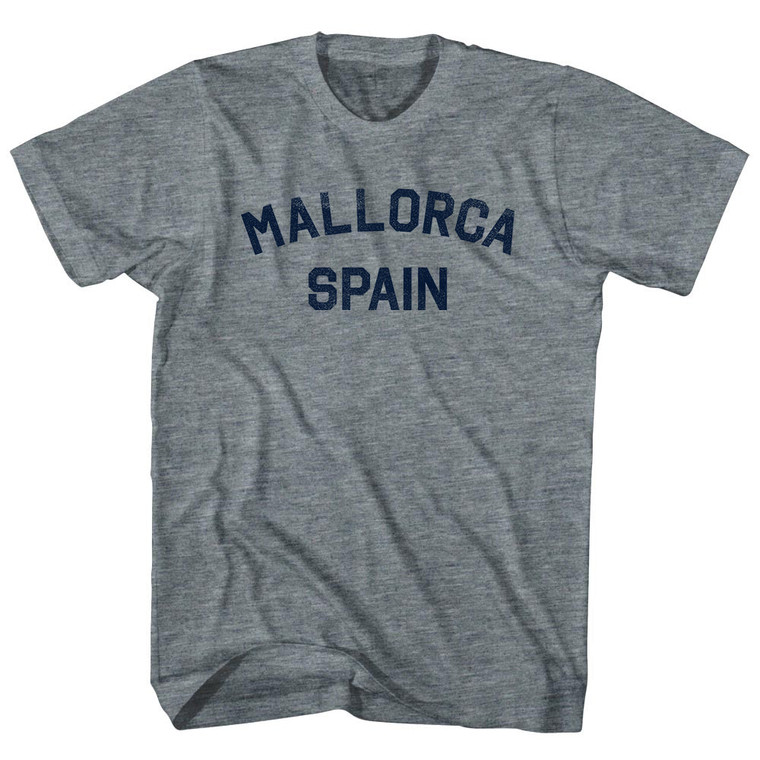 Mallorca Spain Youth Tri-Blend T-shirt - Athletic Grey