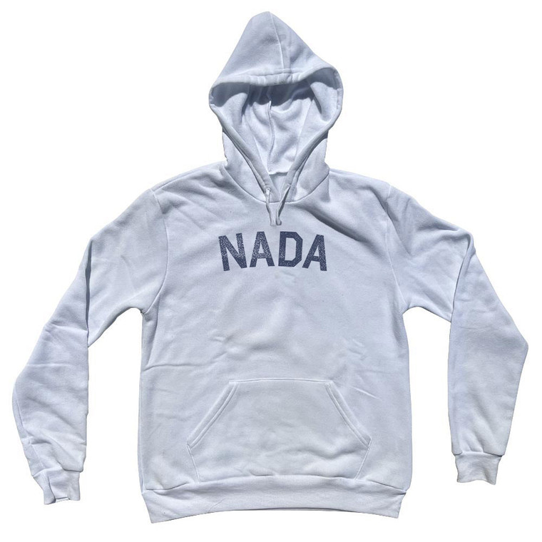 Nada Adult Cotton Hoodie - White