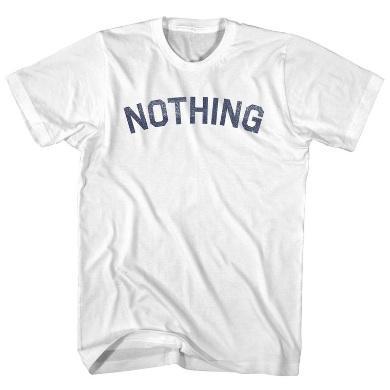 Nothing Womens Cotton Junior Cut T-Shirt - White