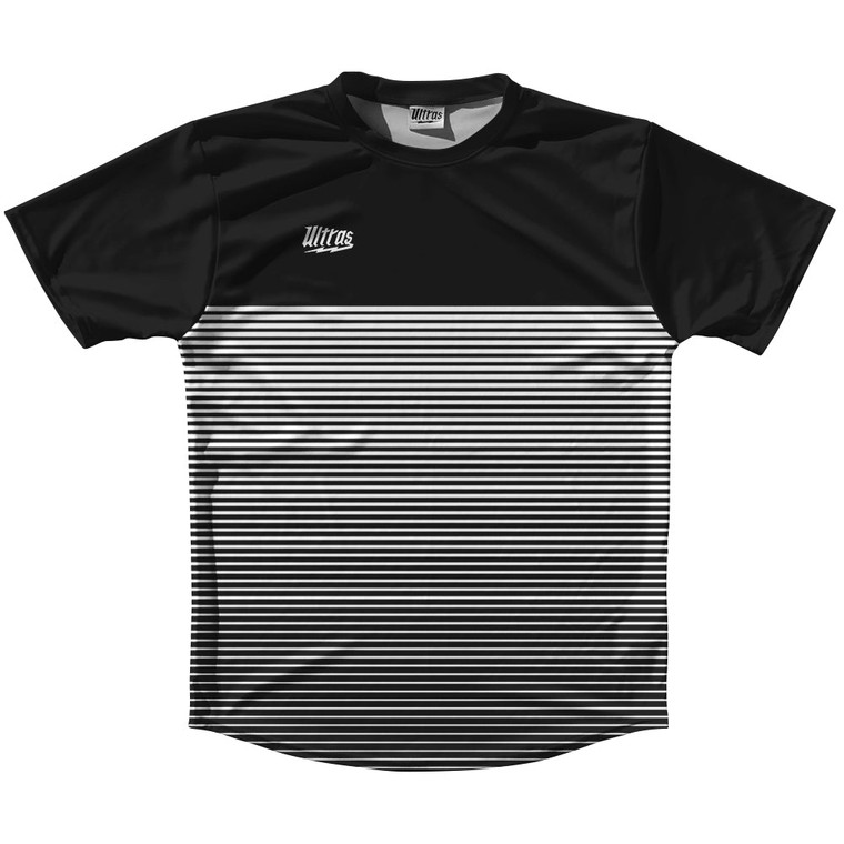 Black And White Rise Ultras Tennis Shirt Crew Neck - Black & White