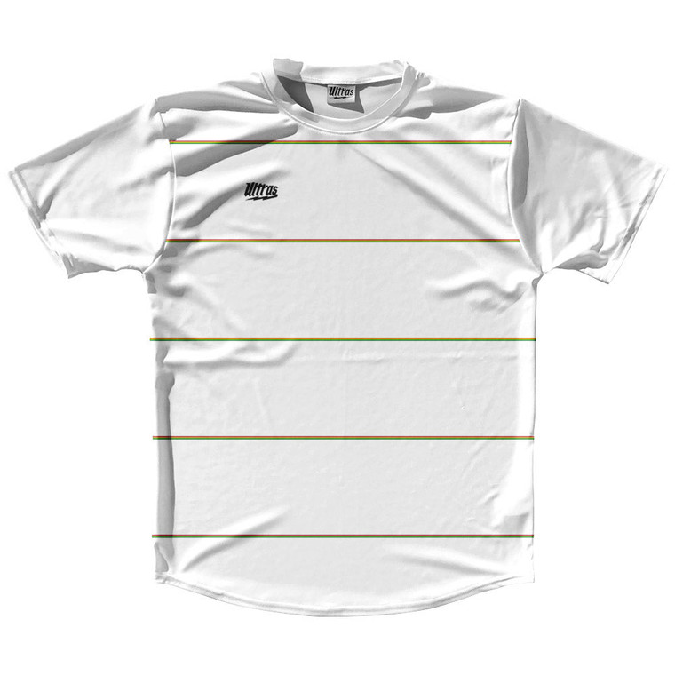 Pvtc Rasta Stripes White Ultras Tennis Shirt Crew Neck - White